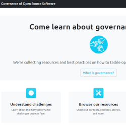 Screenshot of GoverningOpen website