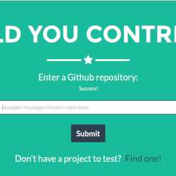 Screenshot of should-you-contribute.github.io/